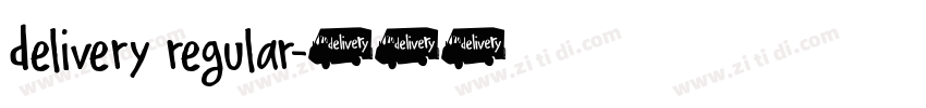 delivery regular字体转换